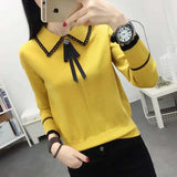 Contrasting Colorful Long Sleeved Top