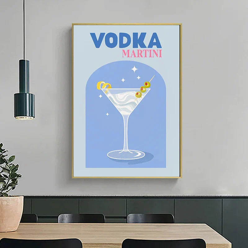 Colorful Cocktail Drinks Posters