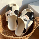 Cute Cow Cartoon Comfy Slippers