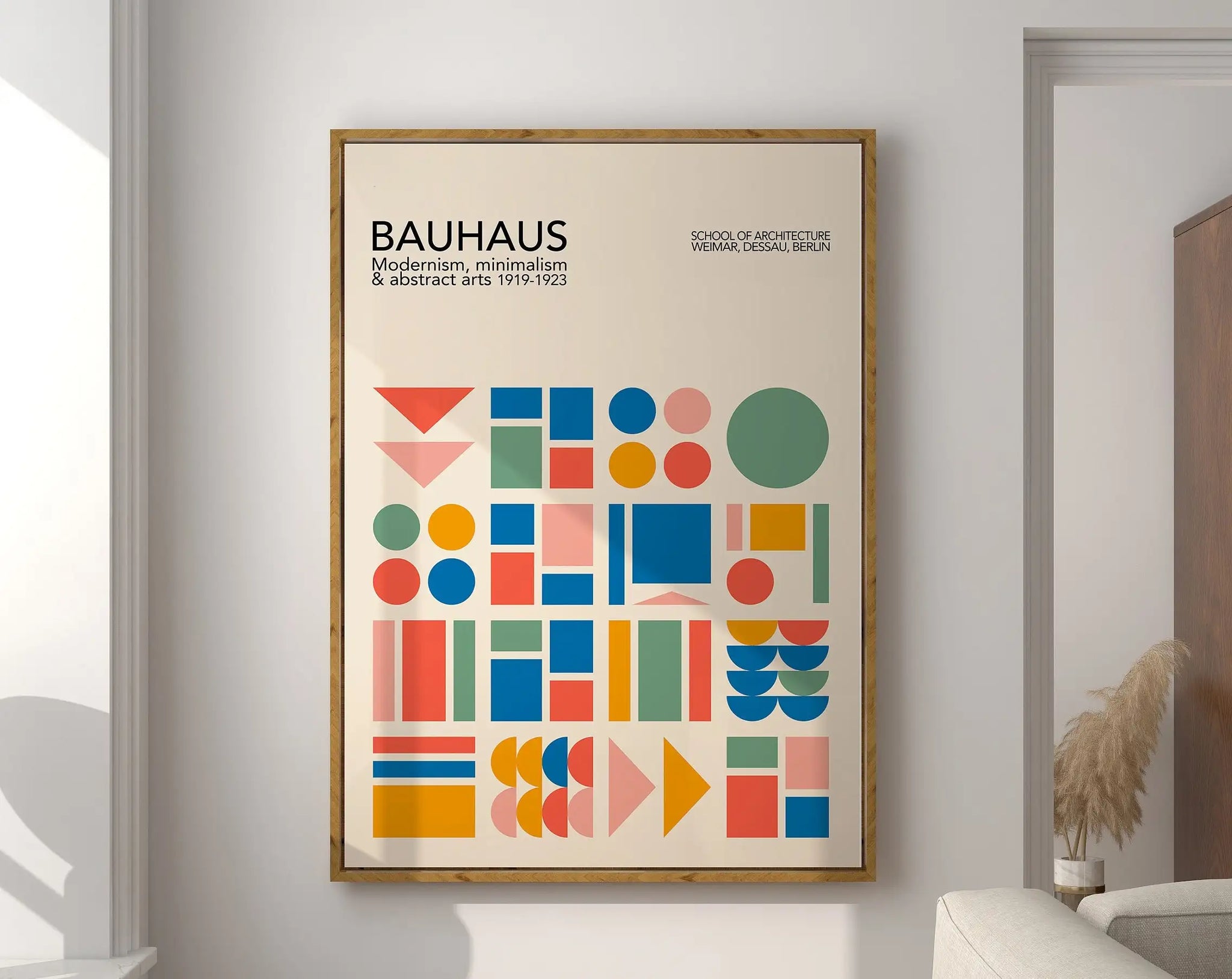 Modernist Geometric Canvas Poster