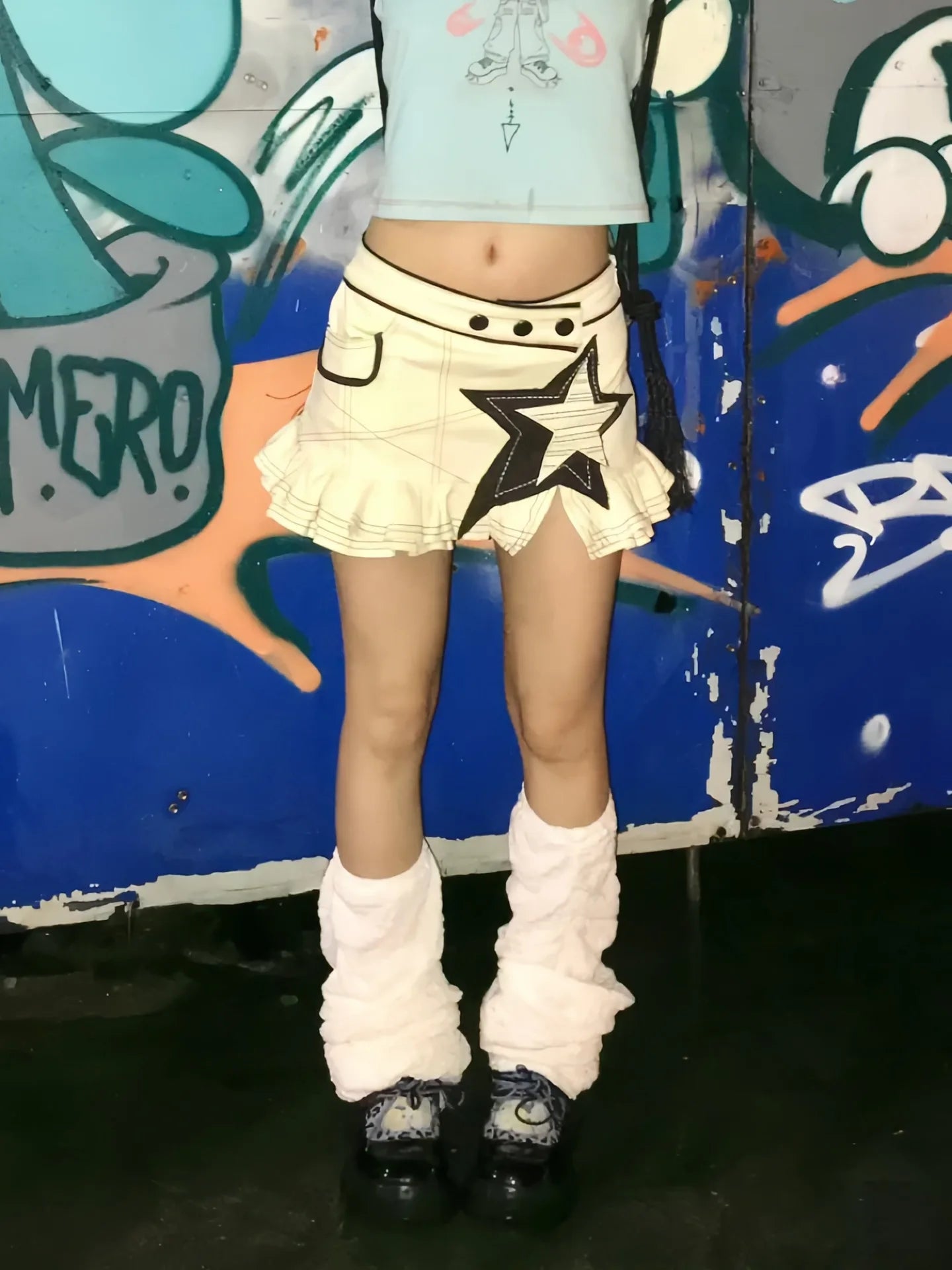 Korean 2000s Aesthetic Mini Skirt
