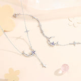 Pulsera Vintage Luna y Estrella de Plata Sterling