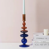 Blue Candle Holder Vase