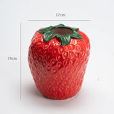 Ceramic Strawberries Vase