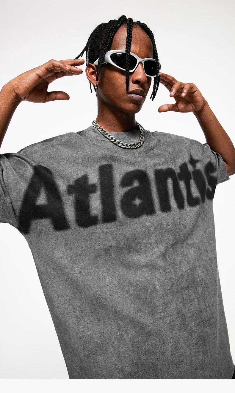 Atlantis Print Washed T-shirt