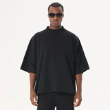 Heavyweight Distressed Oversized Cropped T-Shirt
