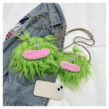 Cartoon Little Monster Cross Bags