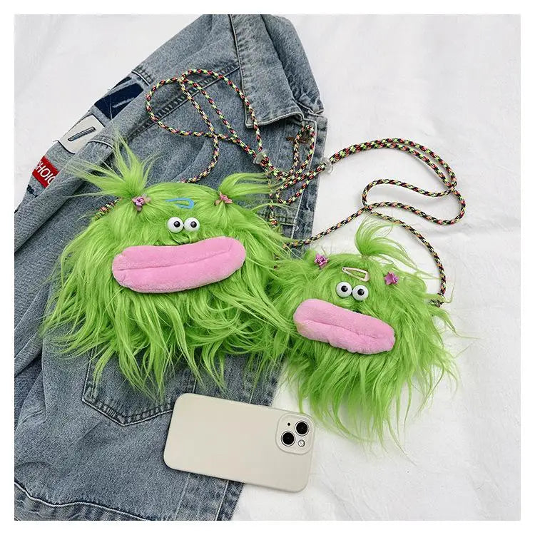 Cartoon Little Monster Cross Bags