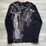 Vintage Oversized Long Sleeve Gothic T-Shirt
