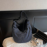 Korean Style Plaid Crossbody Bag