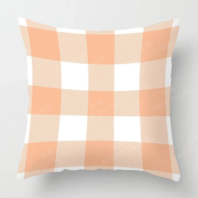 Simple Checkered Pillowcase