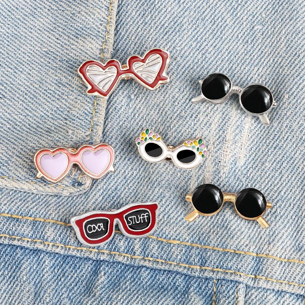 Summer Beach Sunglasses Brooches