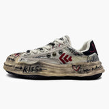 Retro Hand-Painted Graffiti Punk School Sneakers