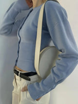 Corporate Girlie Ribbed Cardigan