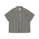 Loose Striped Short Sleeve Shirt