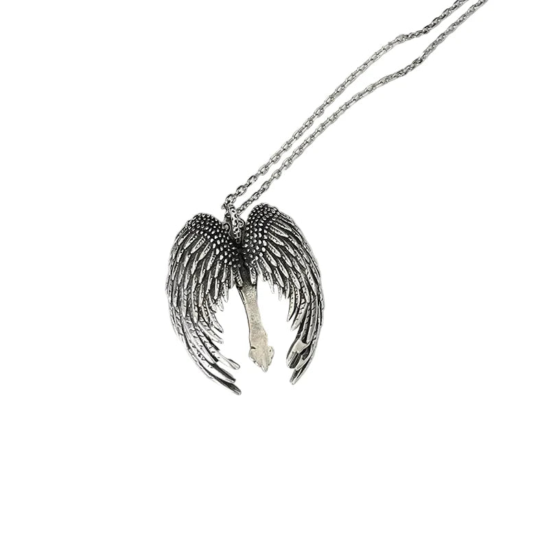 Collar de plata Cruz Ángel Guardián