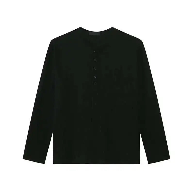 Solid Color Casual Mens Long T-Shirt