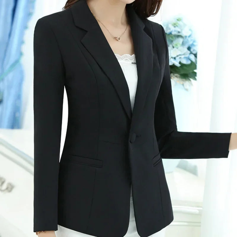 Women Blazer Elegant Office Ladies