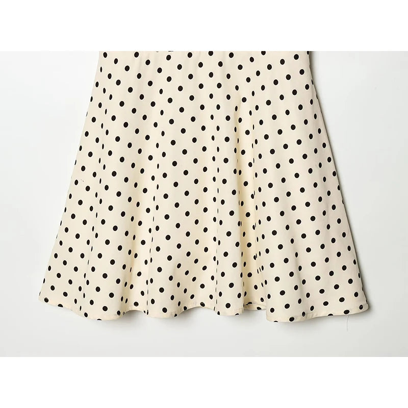 Vintage Black Dot Mini Dress