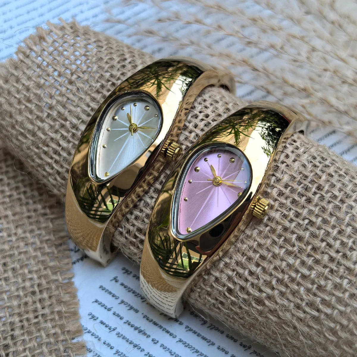 Water Droplets Y2k Quartz Watch