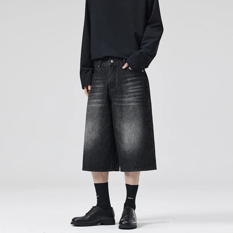 Casual Vintage Loose Denim Short