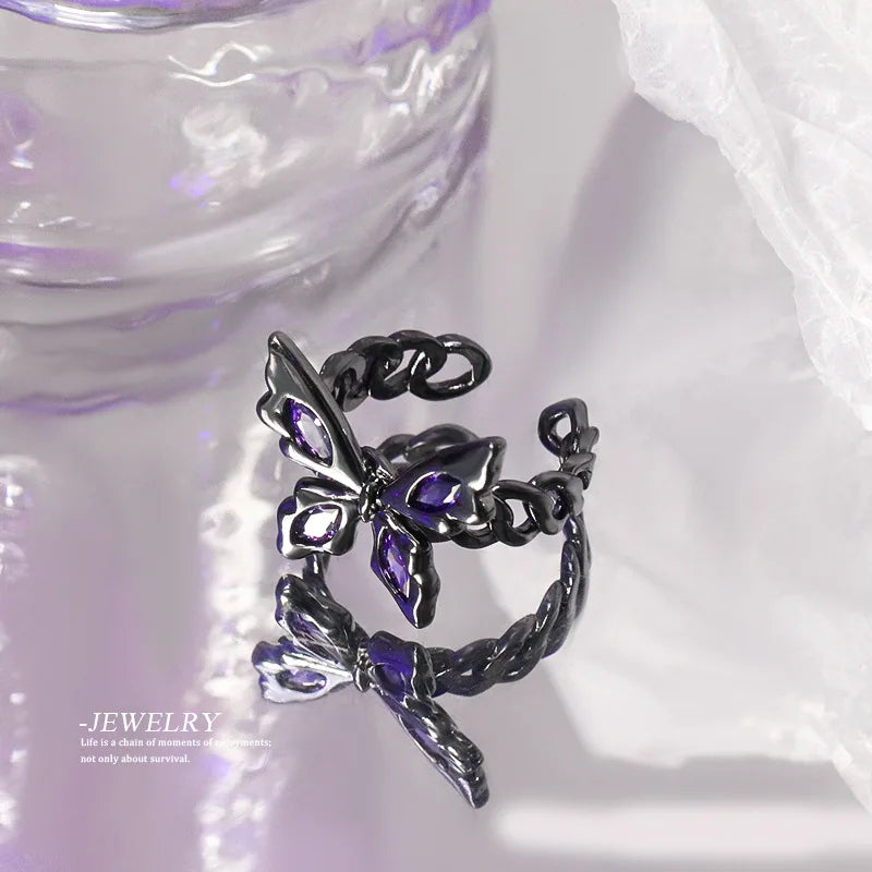 Gothic Butterfly Ring