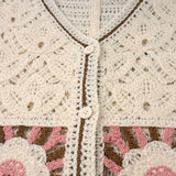 Handmade Crochet Woman Vest Open Front