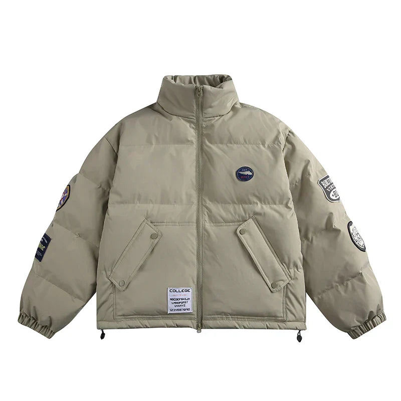 Embroidered Thicken Warm Padded Jacket