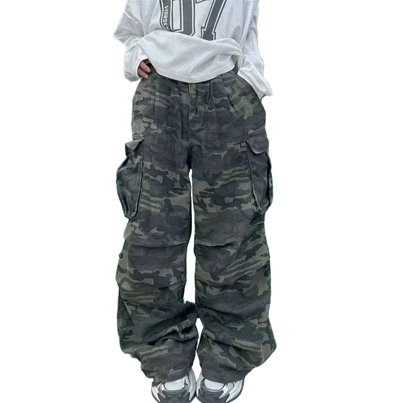 Y2K Camo Oversized Cargo Pants