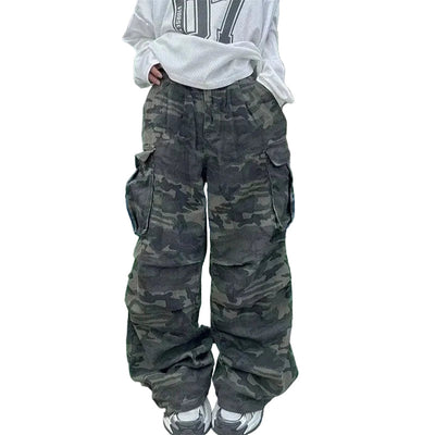 Y2K Camo Oversized Cargo Pants