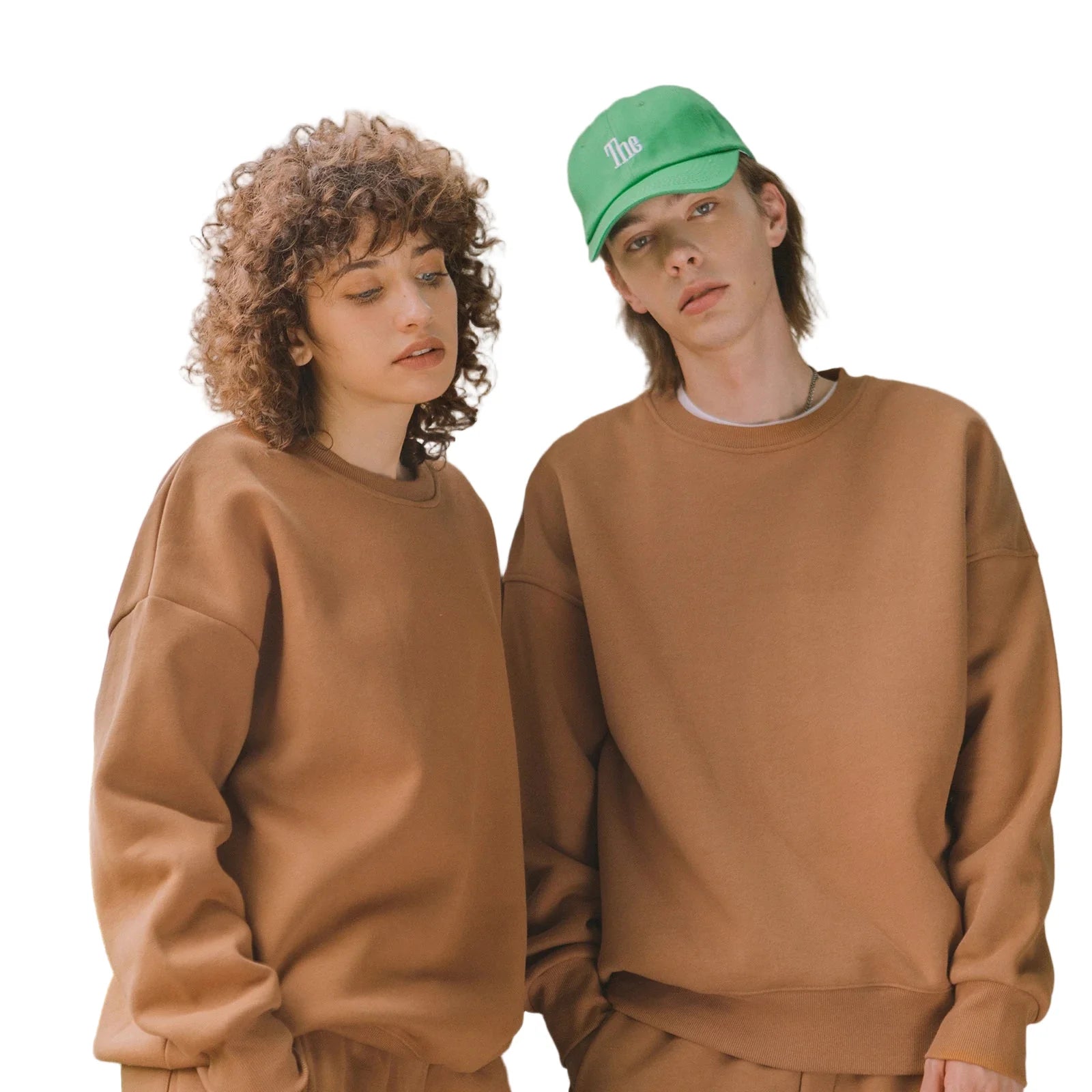 Basic Thick Fleece Crew Neck Sweater