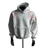 Oversized Cherry Blossom Embroidery Hoodie