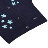 Midnight Knitted Stars Cardigan