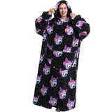 Animal Printed Hooded Blanket