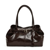 Corporate Girl Shiny Leather Shoulder Bag