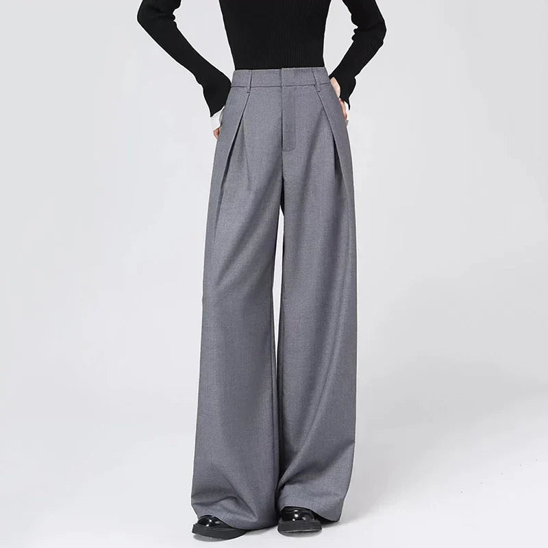 Corporate Girl High Waist Baggy Pants