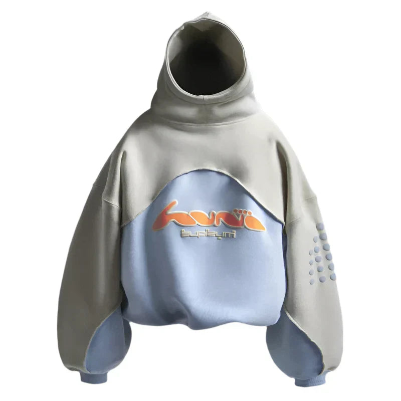 Gothic Vintage Letter Print Oversized Hoodie