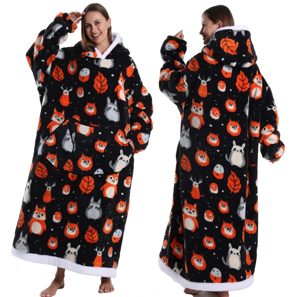Cartoon Tragbare Homewear Pyjama-Decke
