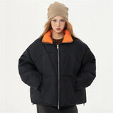 Insulated Padded Zip-up Puffer Jacket