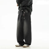 Vaqueros Anchos Lavados Estilo Dividido Oversize