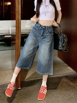Vintage Women's High Waist Denim Jorts