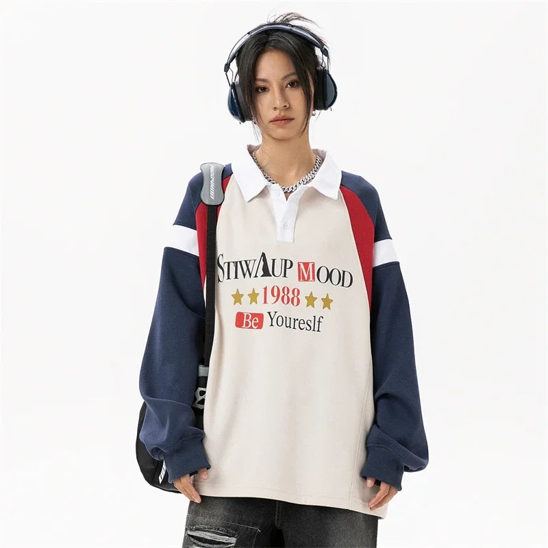 Sudadera vintage estilo deportivo