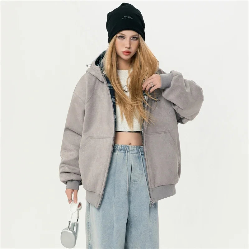 Warm Hooded Winter Sweatshirt
