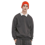 Basic Thick Fleece Crew Neck Sweater