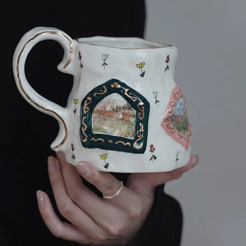 Retro Keramikbecher