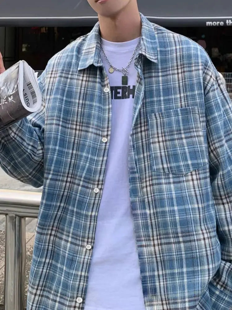 Brushed Plaid Long Sleeve Shirt