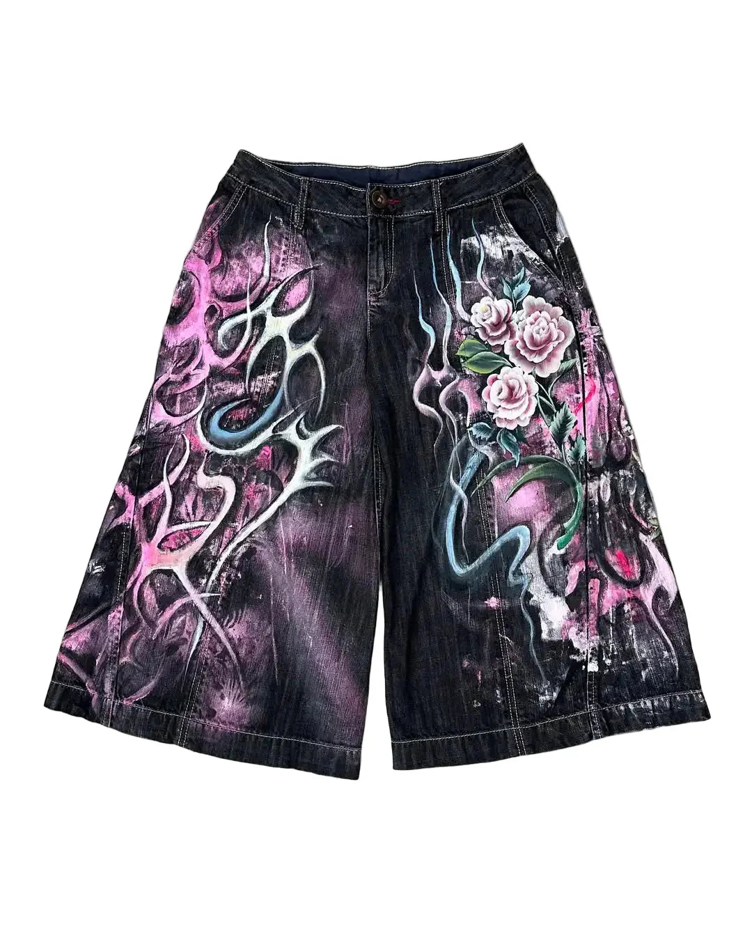 Y2K Vintage Patchwork Jorts