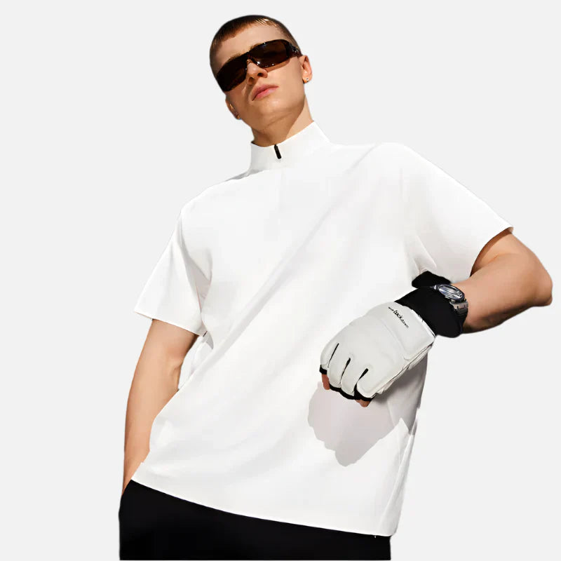 Basic Solid Color With Sun Protection T-Shirt