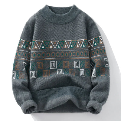 Geometric Pattern Ancient Sweater