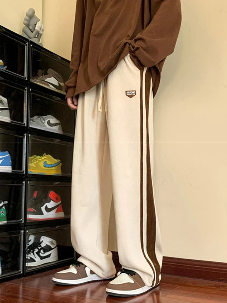 Comfy Lazy Boy Striped Corduroy Pants